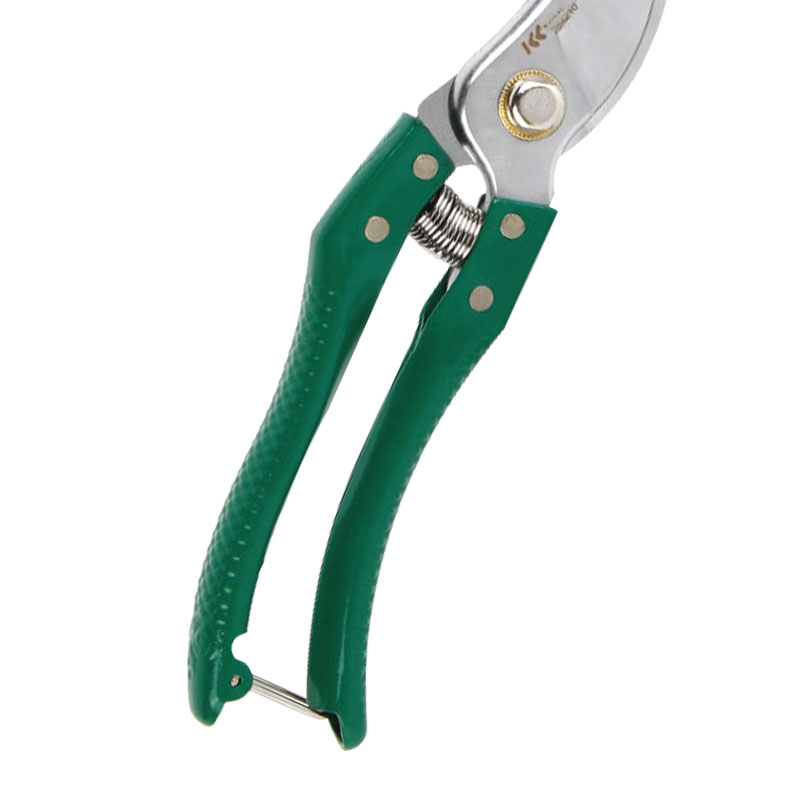 Pruning shear with green handle