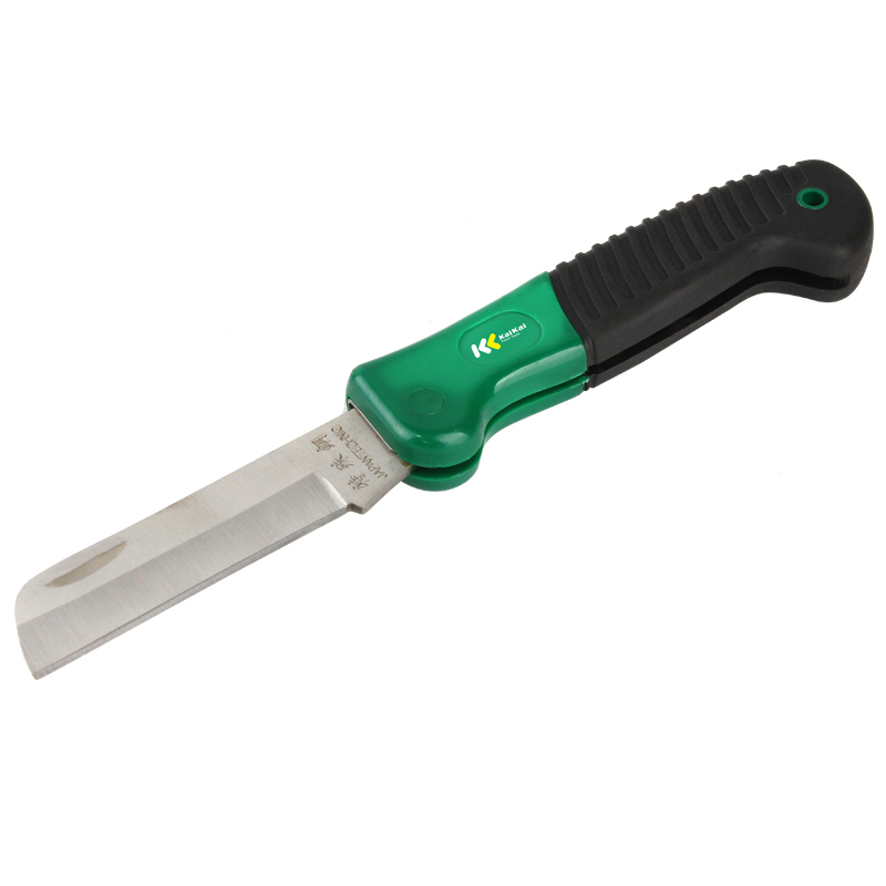 Rubber handle electrical knife